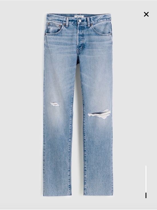 Madewell Denim - Madewell Light Blue High-Rise Distressed Women's Jeans
